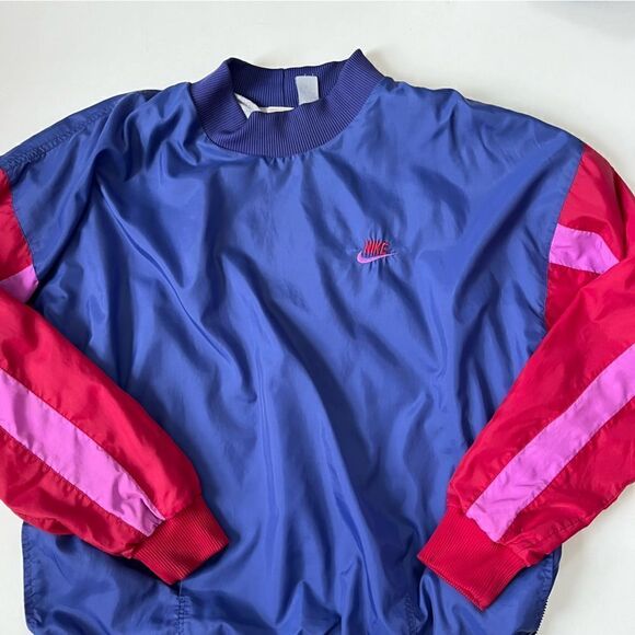 NIKE Vintage 90s Gray Tag Swoosh Women's Windbreaker Large - Picture 3 of 11